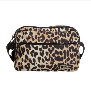 Ganni Animal Print Crossbody Bag